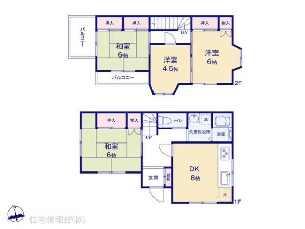 中古戸建 千葉県船橋市楠が山町80-175 京成松戸線三咲駅 1,340万円