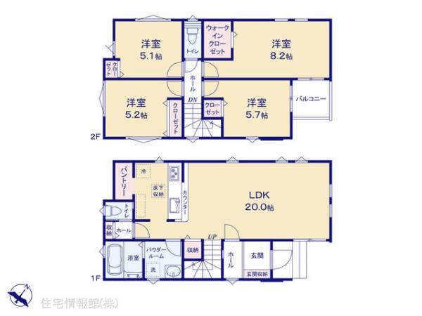 新築戸建 埼玉県さいたま市緑区東浦和７丁目32-22 JR武蔵野線東浦和駅 5,199万円
