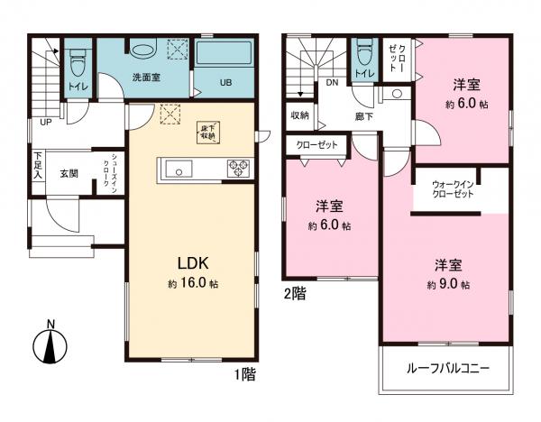 新築戸建 神奈川県藤沢市亀井野 小田急江ノ島線善行駅 4,680万円