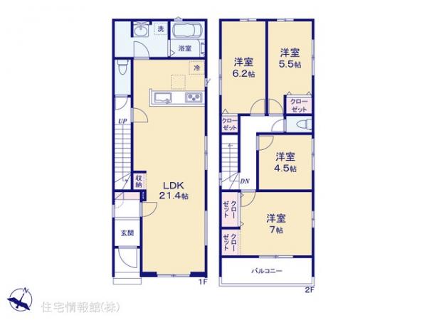 新築戸建 埼玉県川口市戸塚境町 埼玉高速鉄道戸塚安行駅 5,299万円