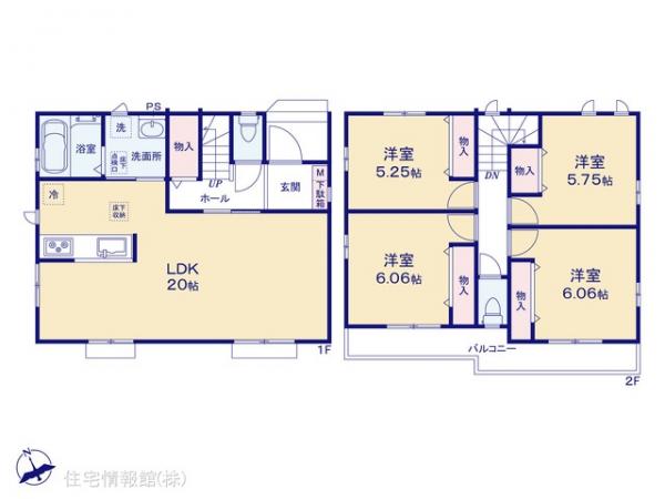 新築戸建 埼玉県草加市長栄３丁目45-1 東武伊勢崎線新田駅 4,590万円