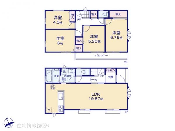新築戸建 埼玉県草加市長栄３丁目45-1 東武伊勢崎線新田駅 4,590万円