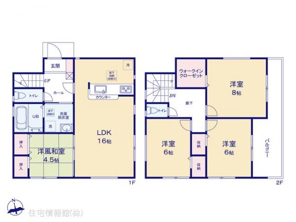 新築戸建 千葉県鎌ケ谷市東道野辺６丁目12-6 京成松戸線鎌ケ谷大仏駅 2,980万円