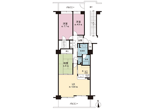 中古マンション 流山市加３丁目 つくばエクスプレス流山セントラルパーク駅 2,180万円