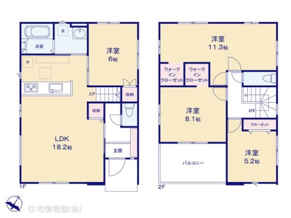 新築戸建 千葉県我孫子市青山20 JR常磐線（上野〜取手）天王台駅 4,099万円