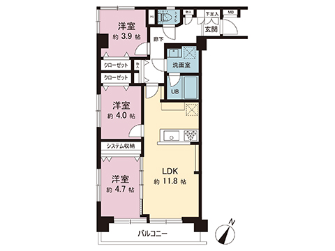 中古マンション 横浜市青葉区市ケ尾町 東急田園都市線市が尾駅 2,599万円