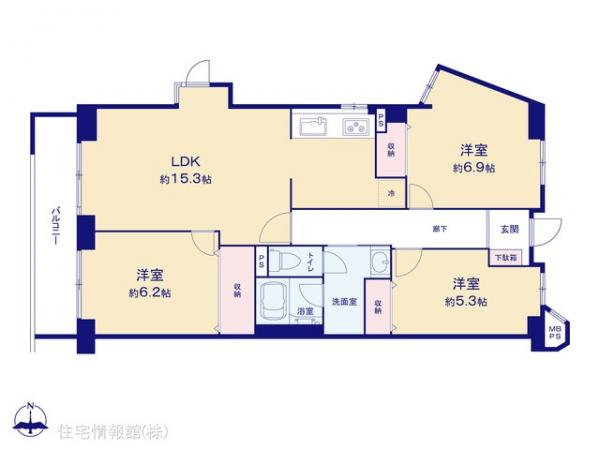中古マンション 東京都江戸川区船堀７丁目14-13 都営新宿線船堀駅 4,099万円