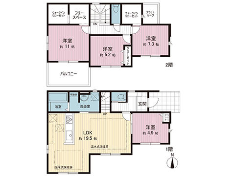 新築戸建 神奈川県横浜市栄区野七里１丁目 JR根岸線港南台駅 4,699万円
