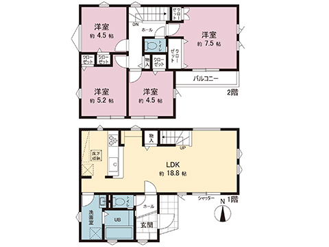 新築戸建 八王子市富士見町 JR八高線（八王子〜高麗川）北八王子駅 3,499万円