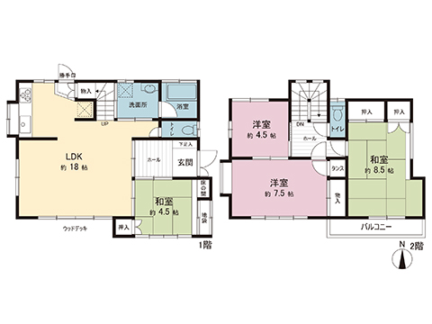中古戸建 小田原市新屋 小田急線富水駅 1,980万円
