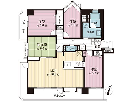 中古マンション 座間市相模が丘６丁目 小田急線小田急相模原駅 2,899万円