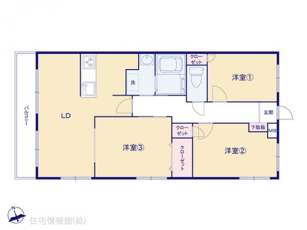 中古マンション 埼玉県越谷市大字平方1794-9 東武伊勢崎線武里駅 1,690万円