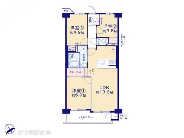 中古マンション 東京都足立区千住桜木２丁目10-10 千代田線町屋駅 2,990万円