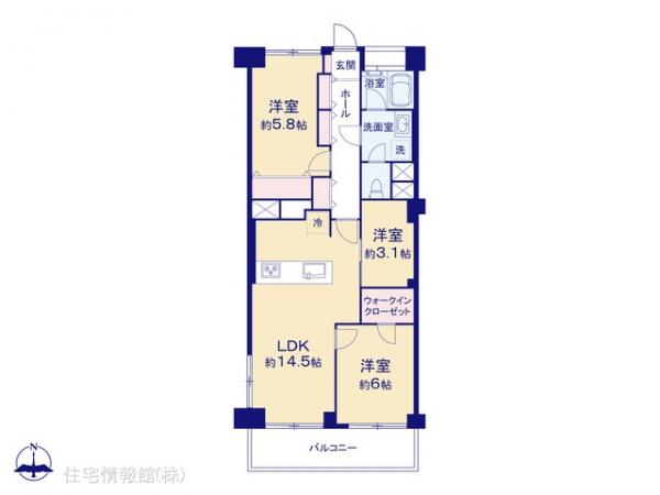中古マンション 埼玉県さいたま市中央区新中里１丁目8-41 JR京浜東北線北浦和駅 2,799万円