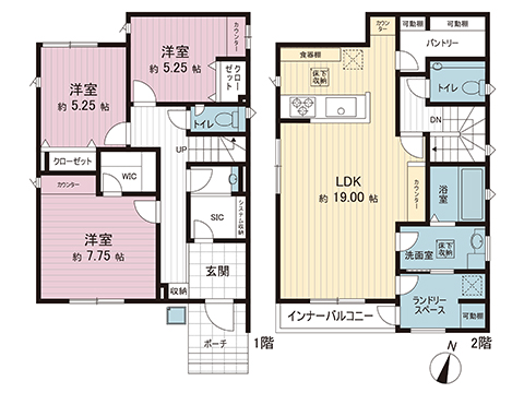 新築戸建 千葉市花見川区畑町 JR中央・総武線新検見川駅 5,450万円
