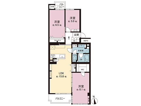 中古マンション 川崎市幸区古市場 JR南武線鹿島田駅 4,199万円