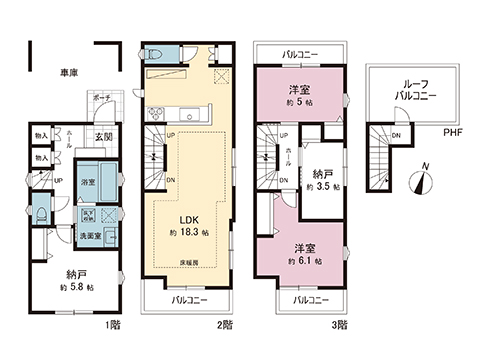 新築戸建 川崎市川崎区中瀬２丁目 京急大師線川崎大師駅 5,680万円