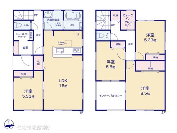 新築戸建 神奈川県相模原市緑区西橋本３丁目8-24 京王相模原線橋本駅 5,280万円