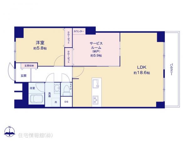 中古マンション 埼玉県草加市栄町３丁目6-8 東武伊勢崎線獨協大学前駅 2,298万円