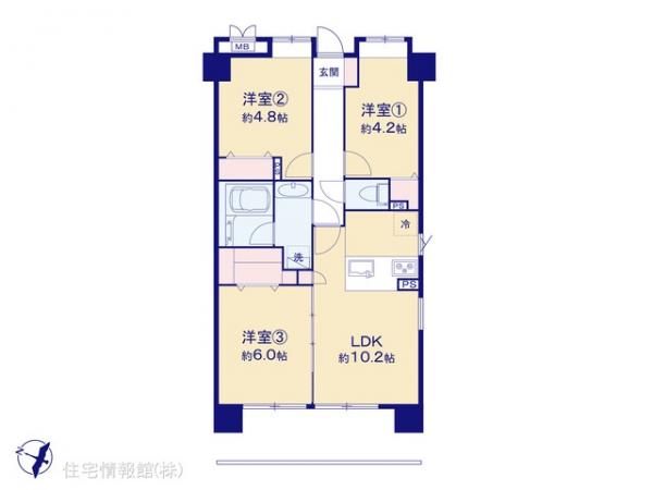 中古マンション 東京都青梅市野上町２丁目3-5 JR青梅線河辺駅 1,590万円
