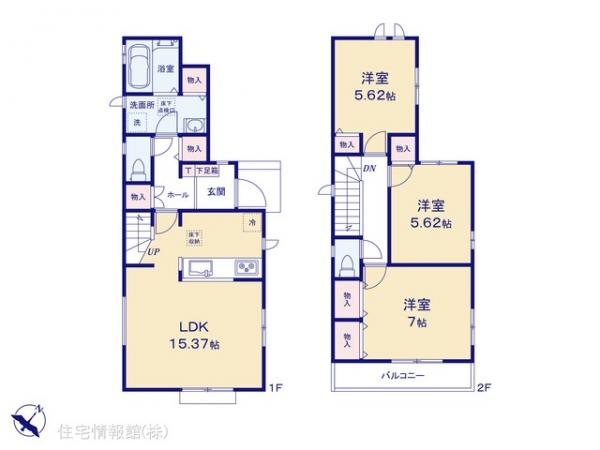 新築戸建 千葉県船橋市南三咲２丁目22-7 京成松戸線滝不動駅 3,190万円