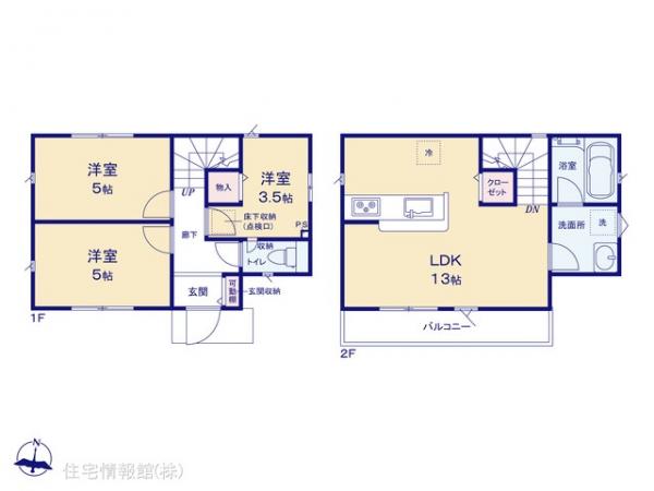 新築戸建 東京都西東京市芝久保町１丁目23-17 西武新宿線花小金井駅 3,880万円