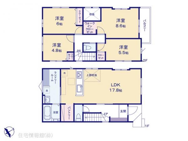 新築戸建 埼玉県ふじみ野市西２丁目 東武東上線上福岡駅 4,199万円