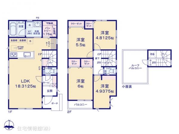 新築戸建 千葉県松戸市松飛台597-9 北総鉄道大町駅 3,880万円
