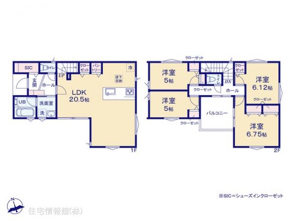 新築戸建 神奈川県横浜市鶴見区北寺尾７丁目1244-1 東急東横線菊名駅 6,080万円