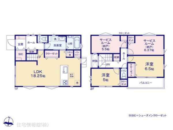 新築戸建 神奈川県横浜市鶴見区北寺尾７丁目1244-1 東急東横線菊名駅 6,180万円