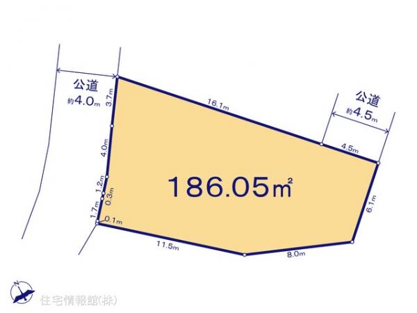 土地 神奈川県秦野市北矢名425-1 小田急線東海大学前駅 1,350万円