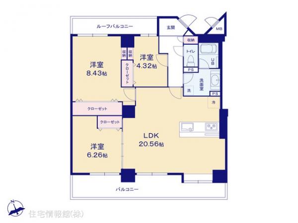 中古マンション 千葉県船橋市前原西６丁目1-3 JR総武本線津田沼駅 3,499万円