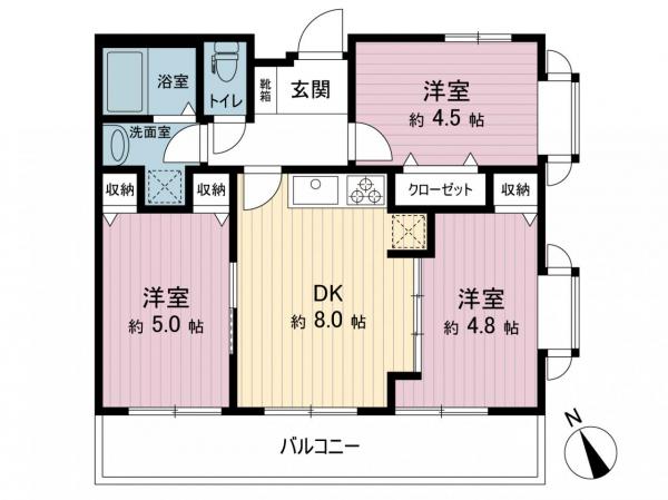 中古マンション 日野市日野台２丁目 JR八高線（八王子〜高麗川）小宮駅 1,899万円