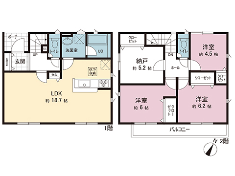 新築戸建 横浜市瀬谷区阿久和東３丁目 相鉄本線希望ヶ丘駅 4,480万円