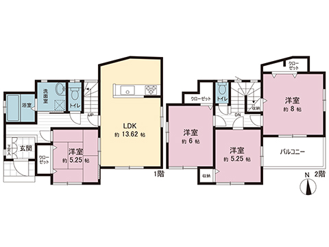 中古戸建 伊勢原市上粕屋 小田急線伊勢原駅 1,880万円