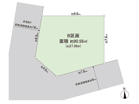 土地 町田市玉川学園４丁目 小田急線玉川学園前駅 2,480万円