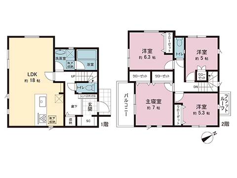 新築戸建 町田市木曽東１丁目 JR横浜線古淵駅 5,780万円