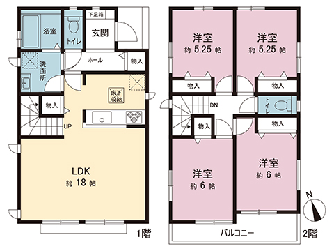 新築戸建 東京都町田市南大谷１丁目 JR横浜線町田駅 4,290万円