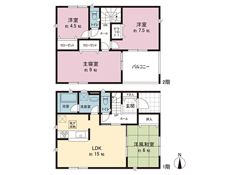 新築戸建 南埼玉郡宮代町字西原 東武伊勢崎線東武動物公園駅 2,380万円