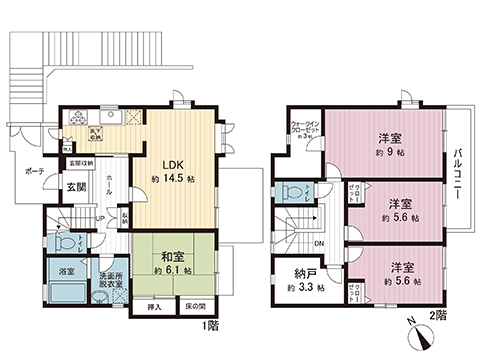 中古戸建 川崎市宮前区西野川３丁目 横浜市営地下鉄グリーンライン東山田駅 3,499万円