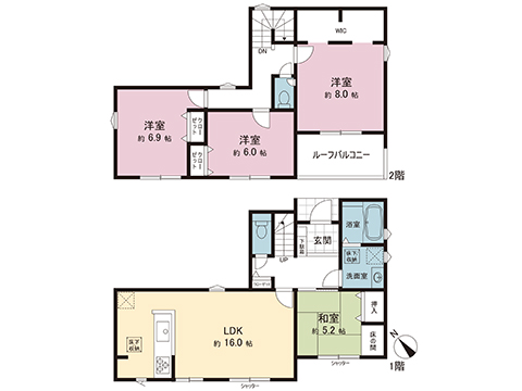 新築戸建 八王子市諏訪町 JR中央線西八王子駅 3,480万円