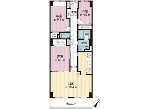 中古マンション 神奈川県川崎市宮前区平１丁目 東急田園都市線溝の口駅 2,790万円