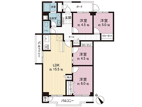 中古マンション 座間市入谷東２丁目 小田急線座間駅 1,880万円