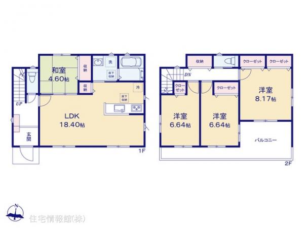新築戸建 神奈川県横浜市栄区野七里１丁目 JR根岸線港南台駅 4,980万円