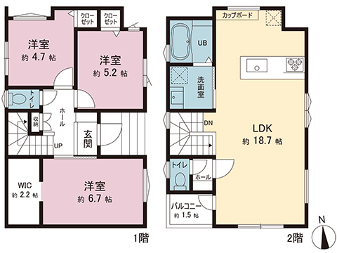 新築戸建 町田市本町田 小田急線玉川学園前駅 3,680万円