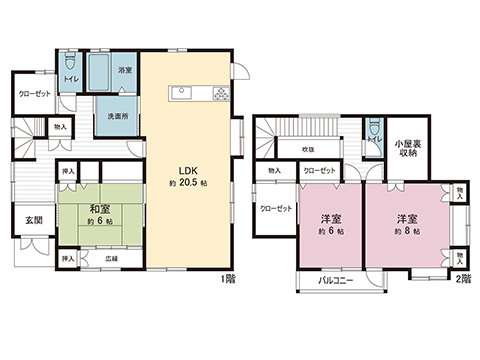 中古戸建 市原市青葉台４丁目 JR内房線姉ヶ崎駅 2,250万円