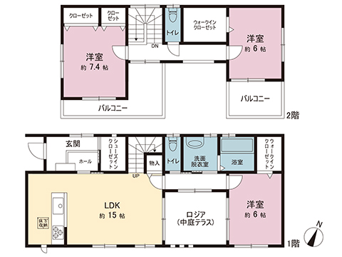 千葉市中央区蘇我３丁目 中古戸建 間取り図
