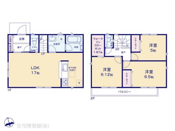 新築戸建 東京都西東京市北原町２丁目13-4 西武池袋線ひばりヶ丘駅 5,180万円