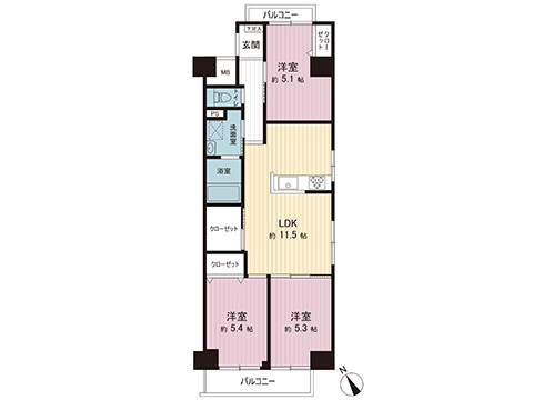 中古マンション 川崎市宮前区有馬９丁目 東急田園都市線鷺沼駅 2,498万円