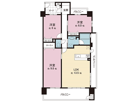 中古マンション 宇都宮市簗瀬町 宇都宮芳賀ライト線宇都宮駅東口駅 2,880万円